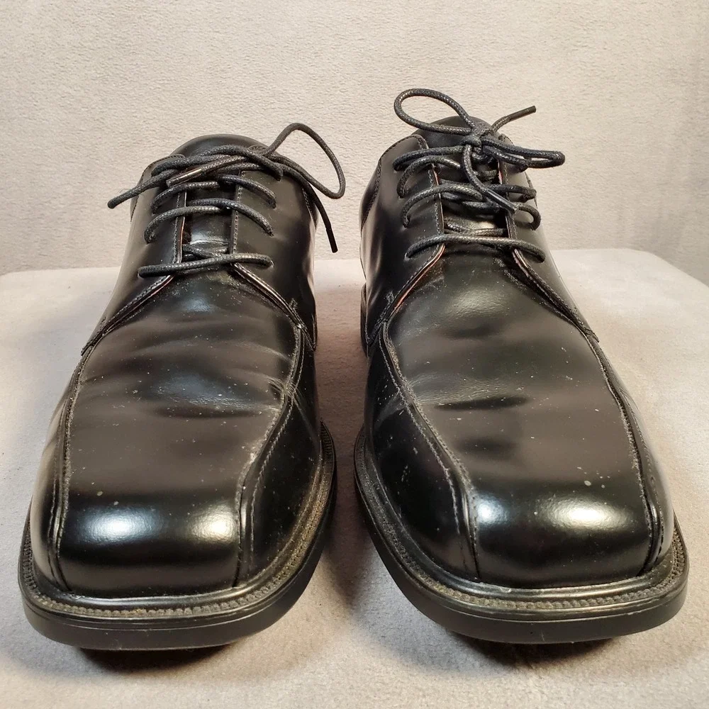 Rockport Oxford Shoes Mens 10.5W‎ Black Leather Walk Dry Waterproof APM11491